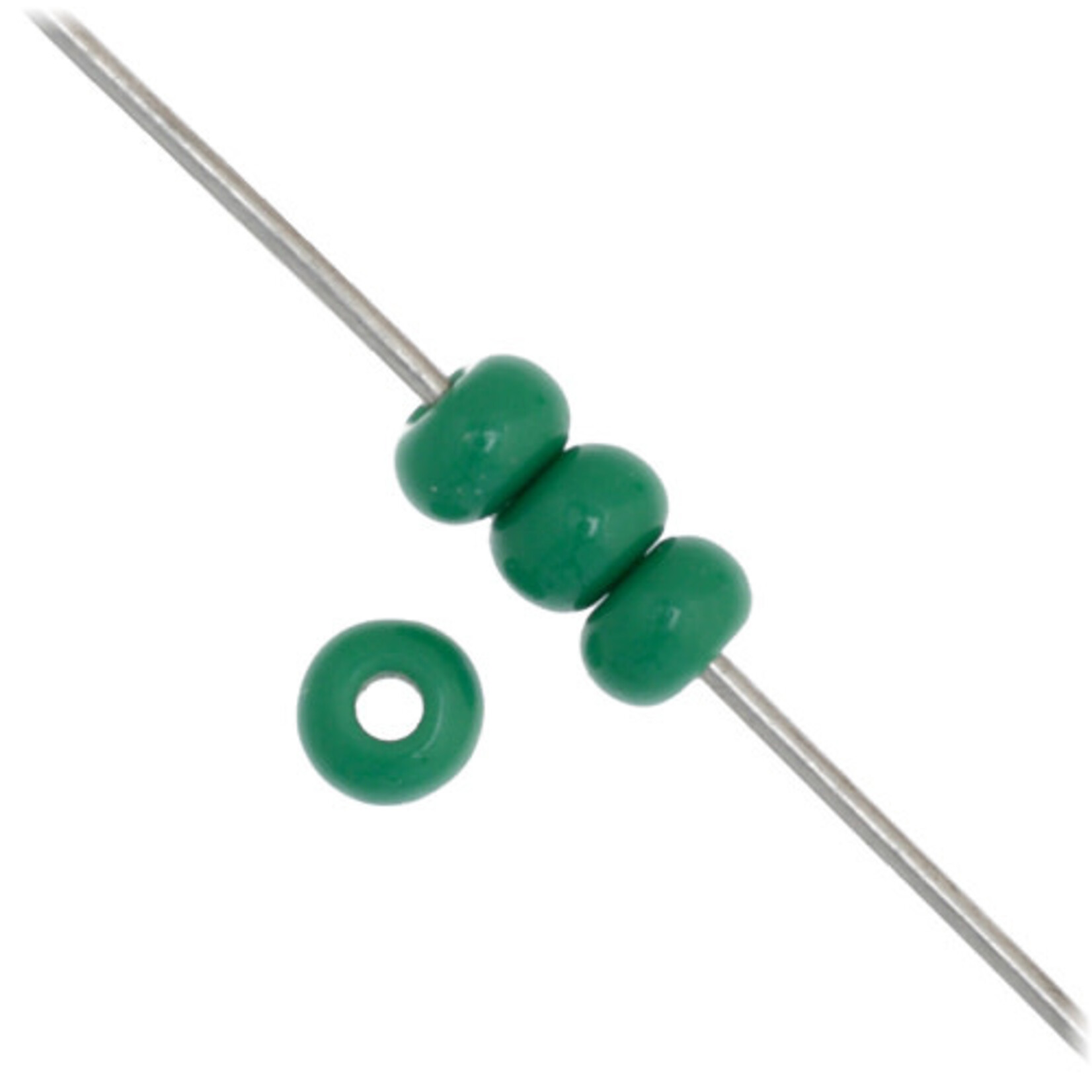 Seedbead (13 grams) Dark Green 8/0 Opaque