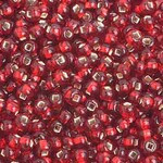 Seedbead Red (13G) 8/0 Silverlined (S/L)