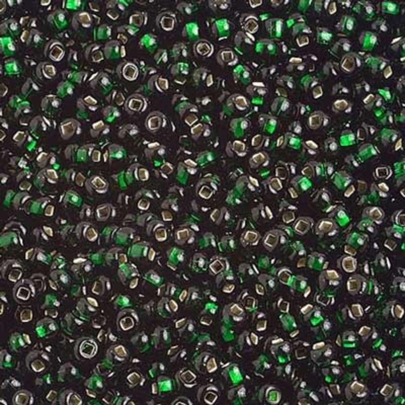 Seedbead (13 grams) Dark Green 10/0 Silverlined (S/L)