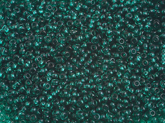 Samaroo's Seedbead (500 grams) Teal Green 10/0 Transparent - Samaroo's Limited