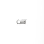 Leather Crimps / End Clamps 8x4mm Small Nickel End Clamps (100pcs)