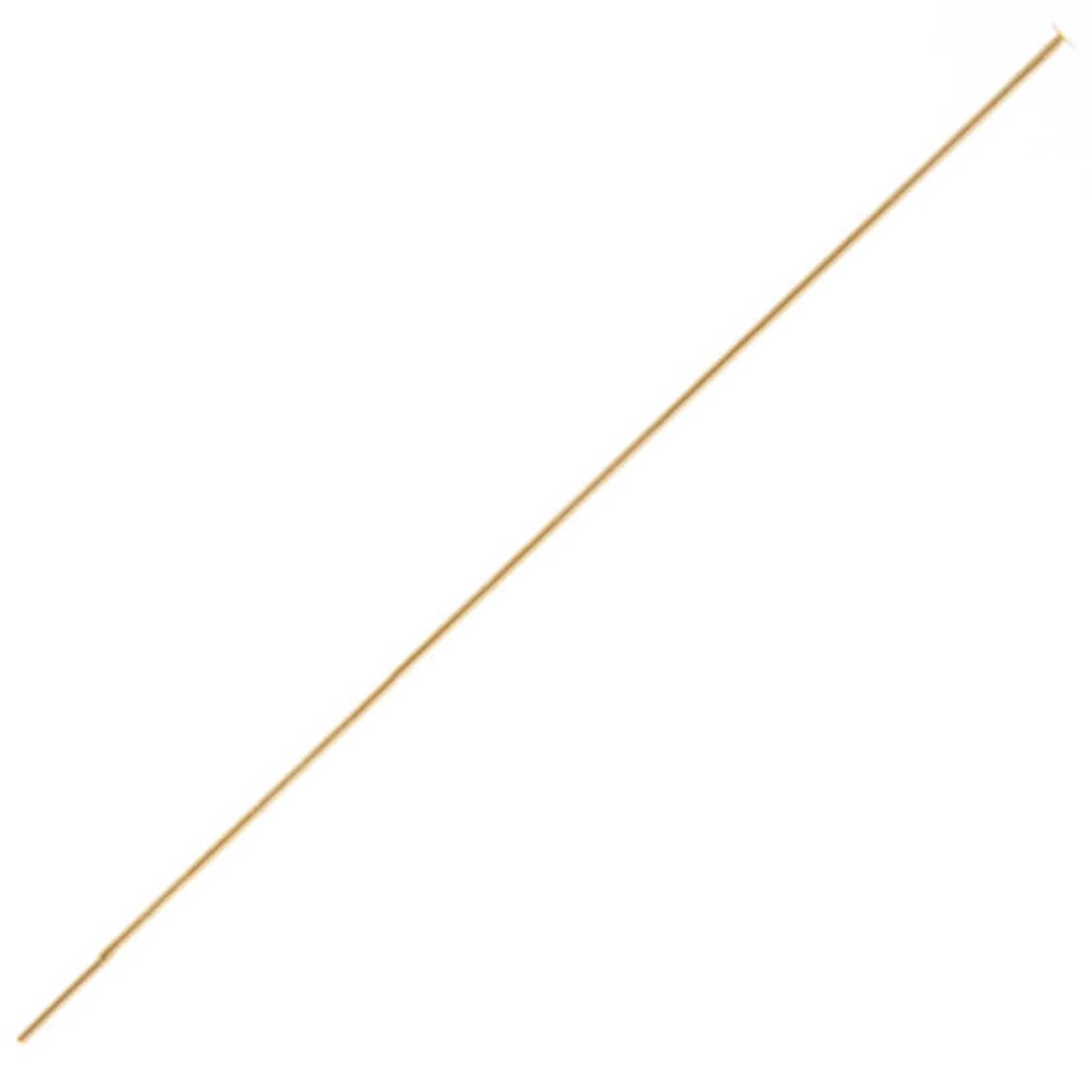 Head Pins (12 pcs) Gold 2 Inches 24ga (.020)