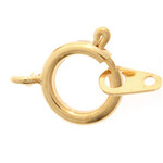 Spring Rings w/ Attachment Gold 12mm (6pieces)