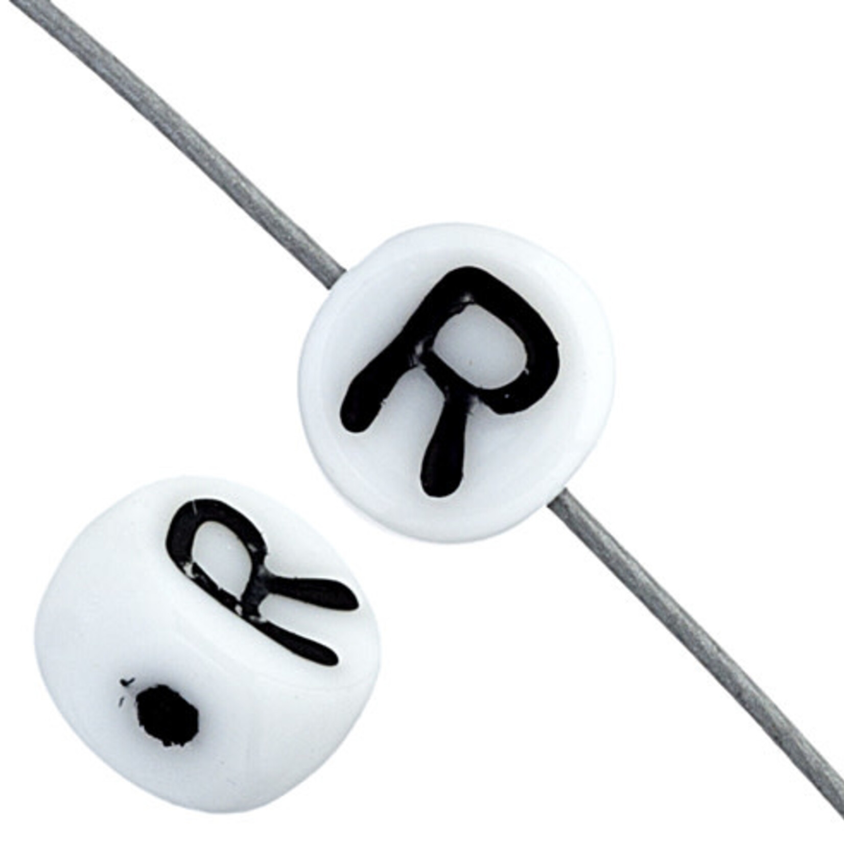 Glass Letter Beads 6mm (12pcs)