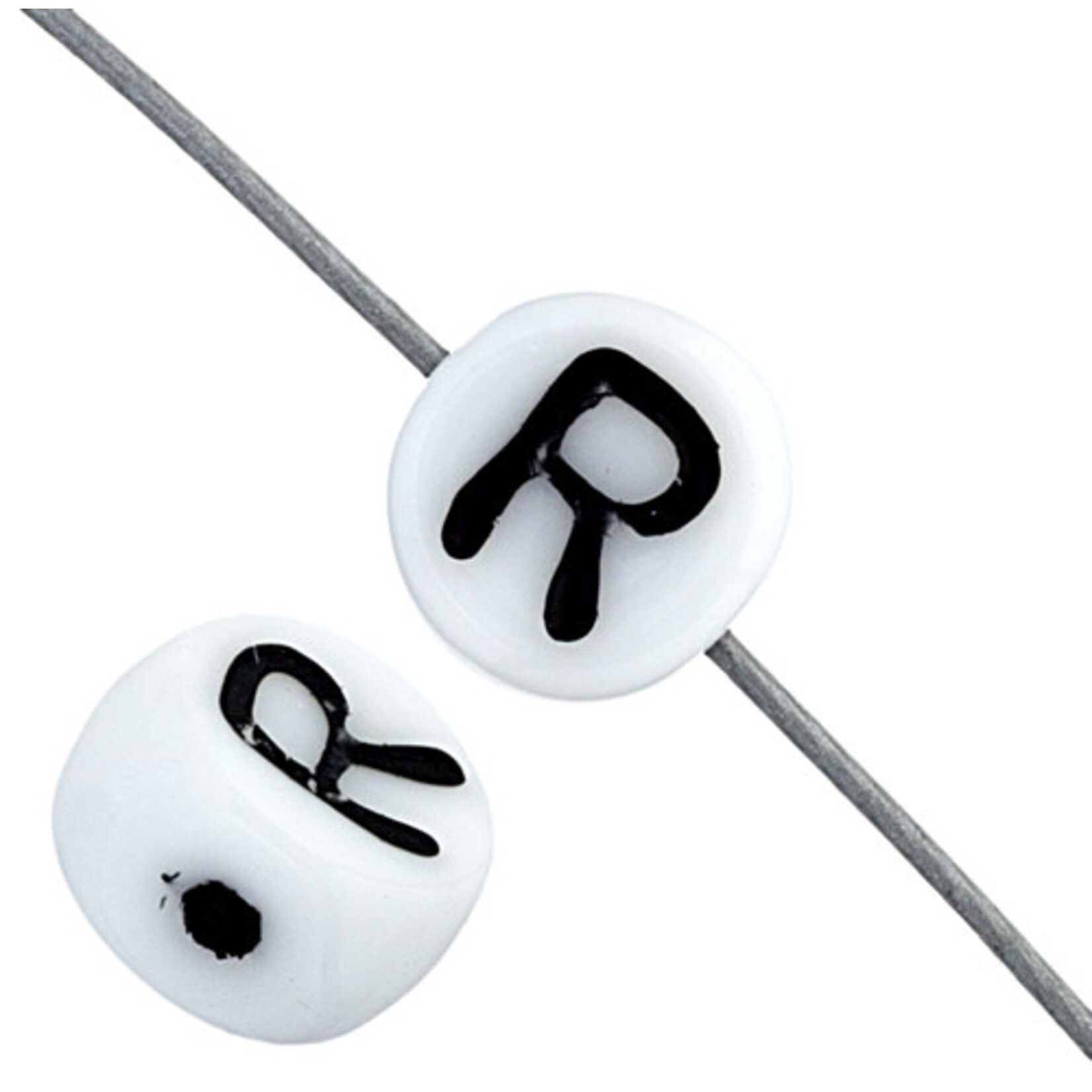 Glass Letter Beads 6mm (12pcs)