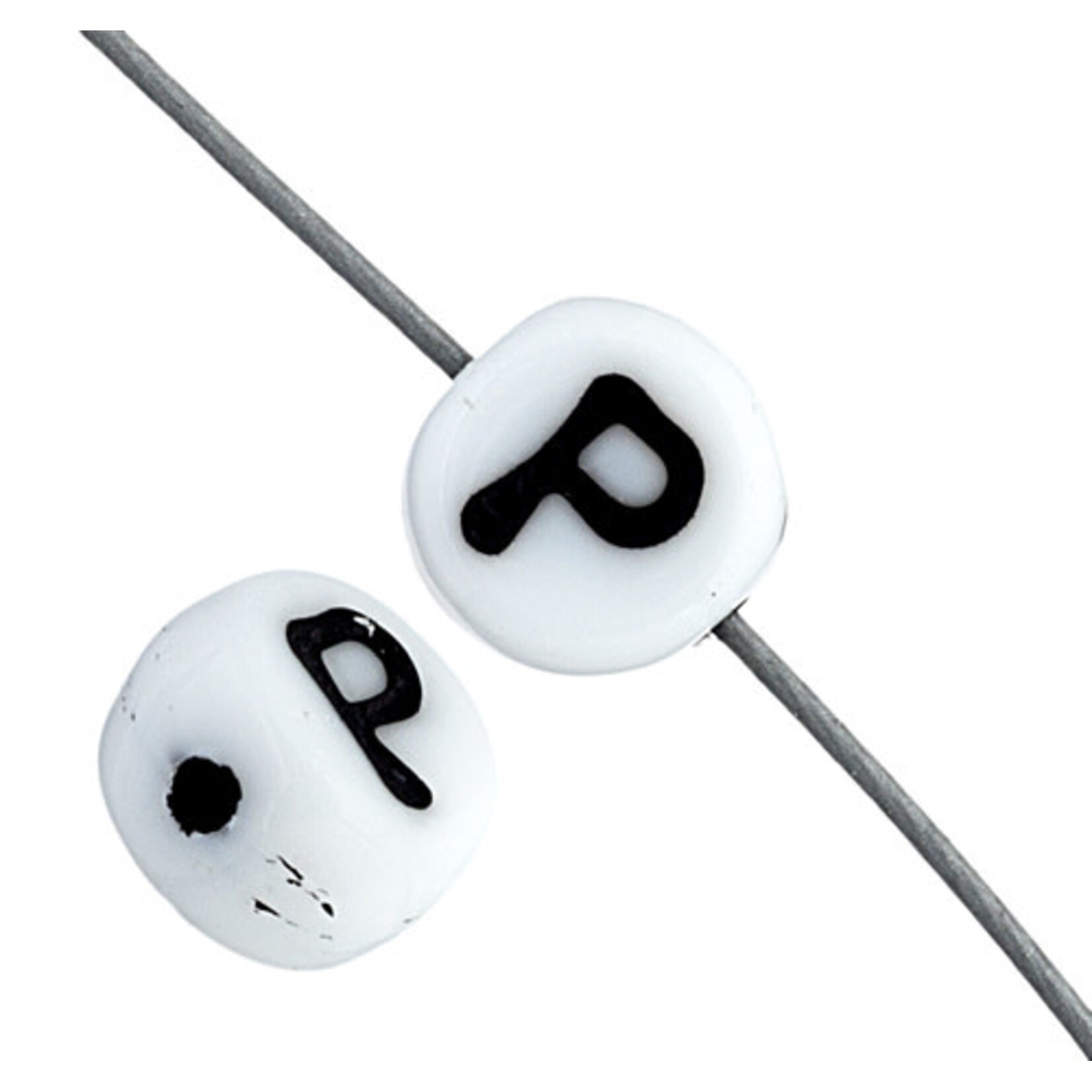 Glass Letter Beads 6mm (12pcs)