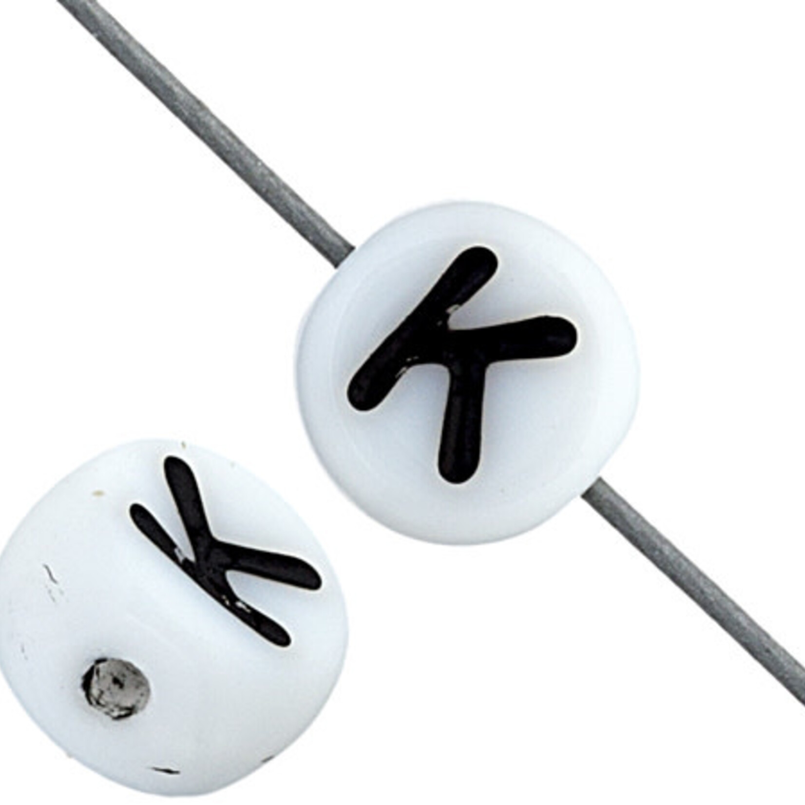 Glass Letter Beads 6mm (12pcs)