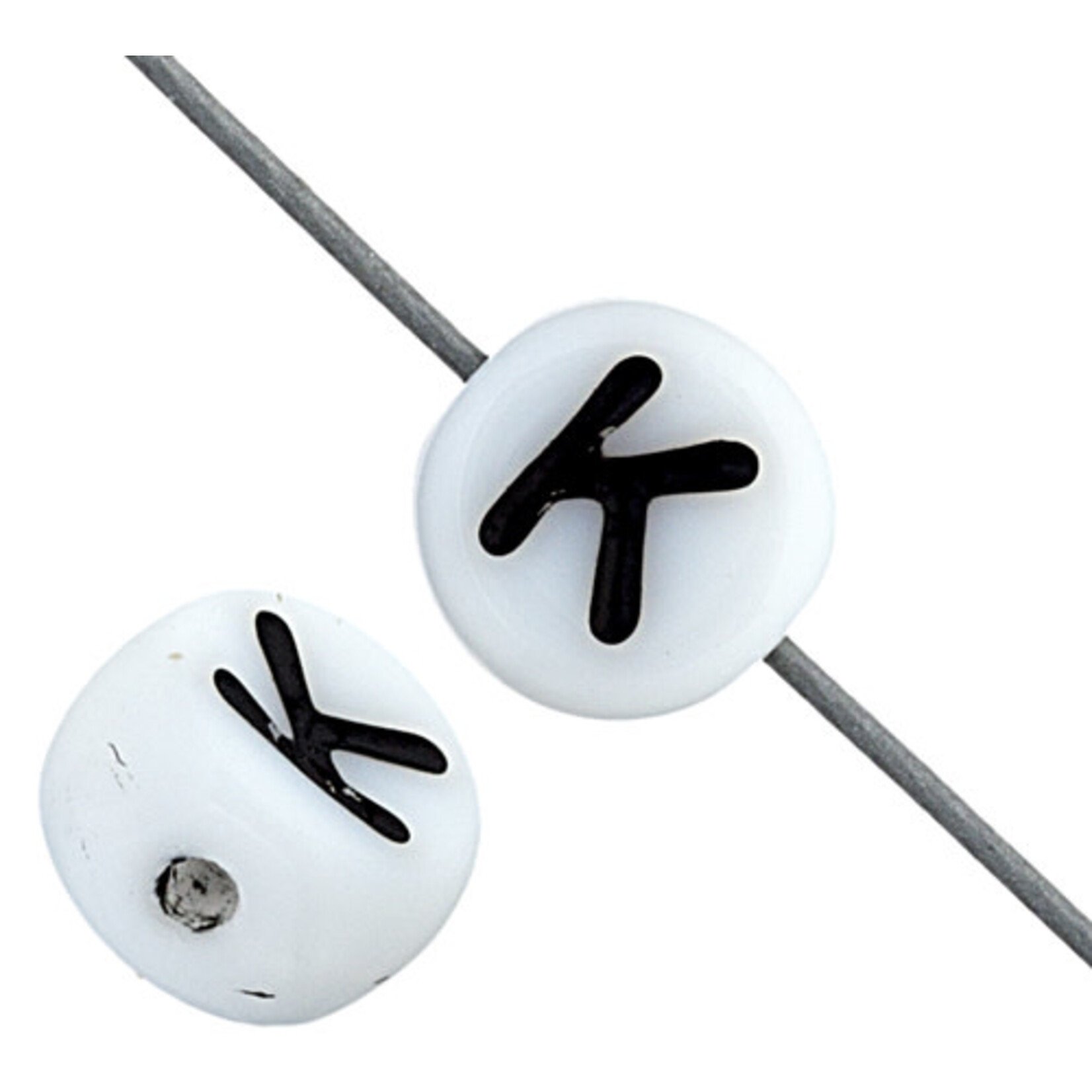 Glass Letter Beads 6mm (12pcs)