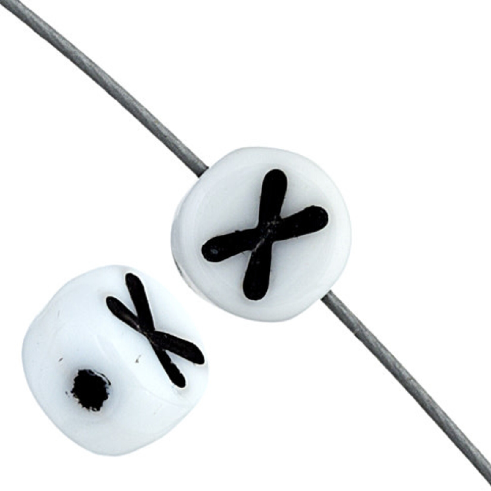 Glass Letter Beads 6mm (12pcs)