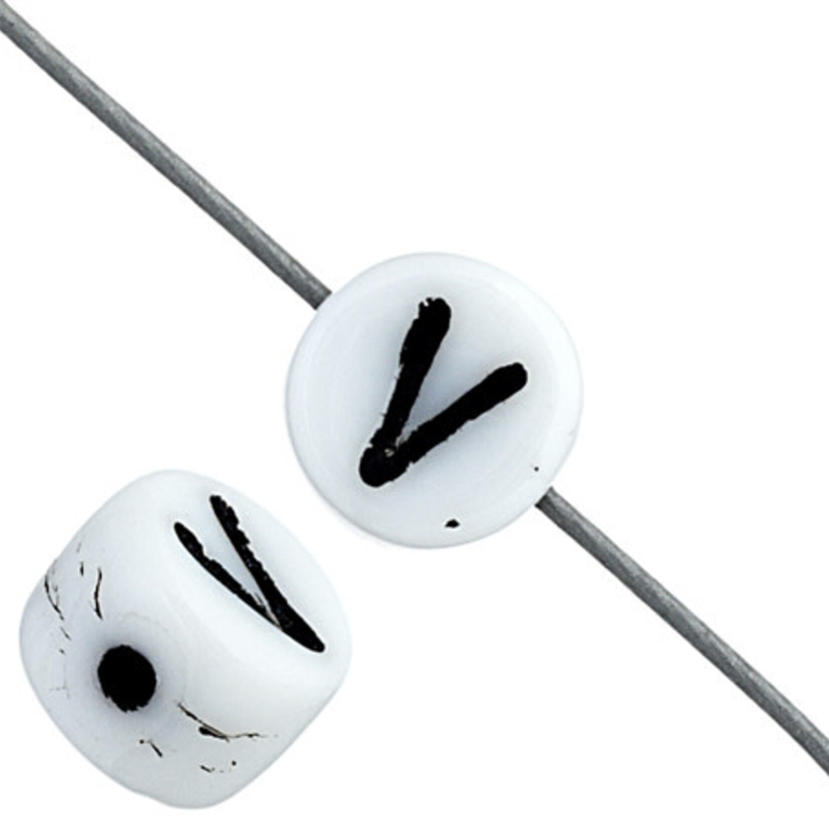 Glass Letter Beads 6mm (12pcs)