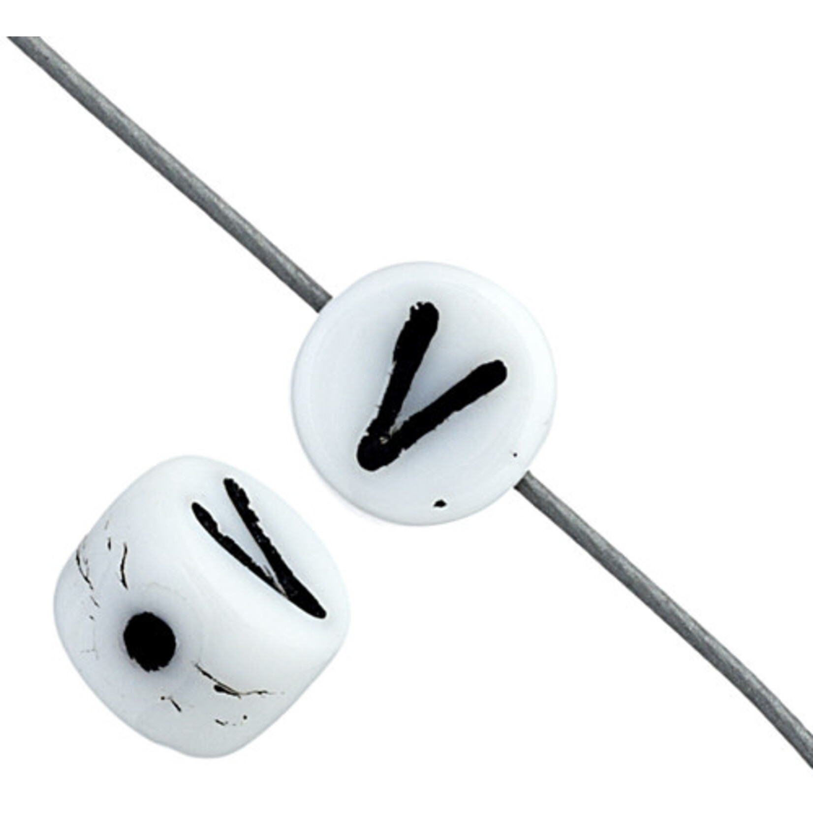 Glass Letter Beads 6mm (12pcs)