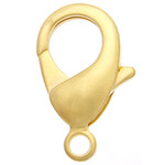 Lobster Clasp 12Mm Brass Nf/Lf - Matt Gold (6 Pieces)