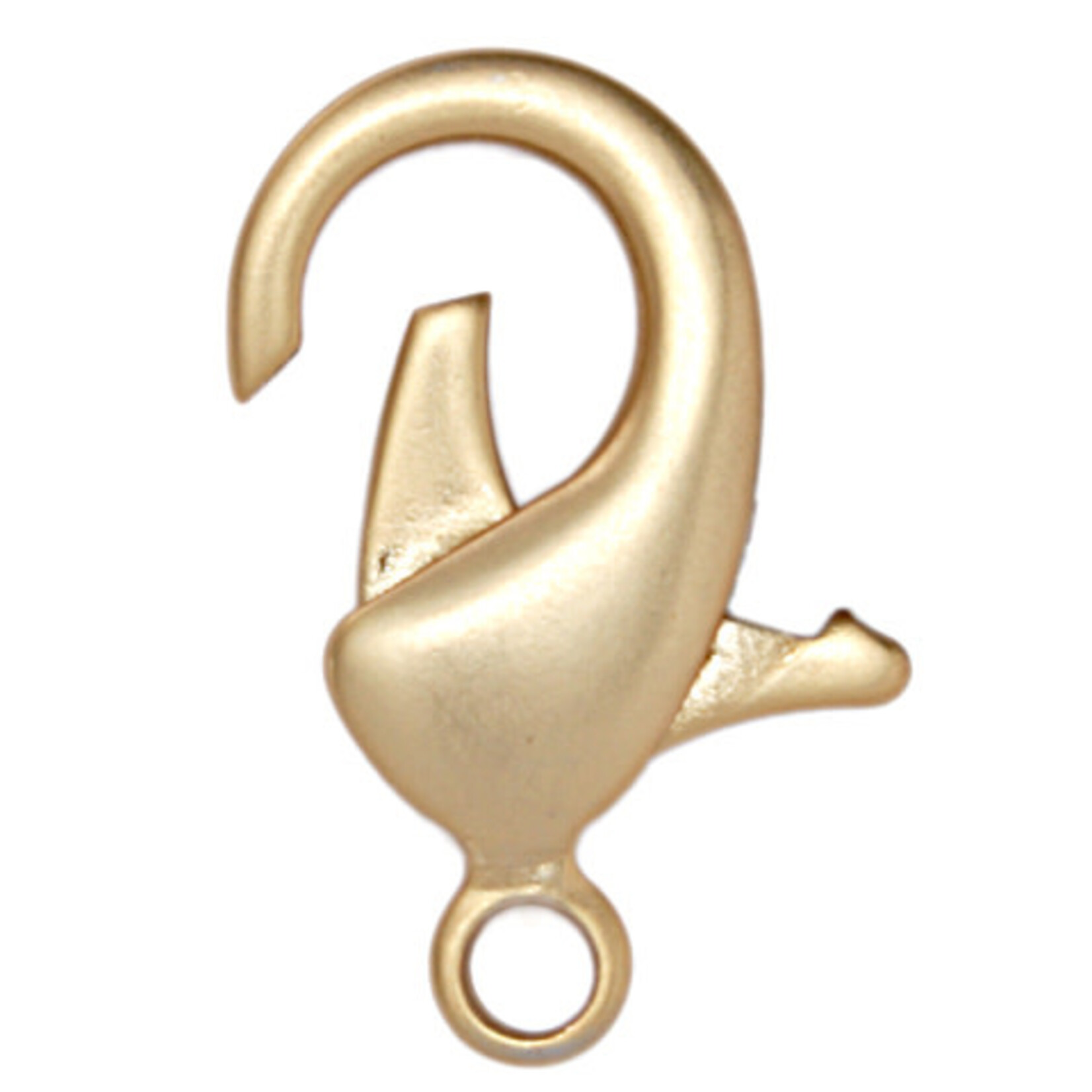 Lobster Clasp 12Mm Brass Nf/Lf - Matt Gold (6 Pieces)