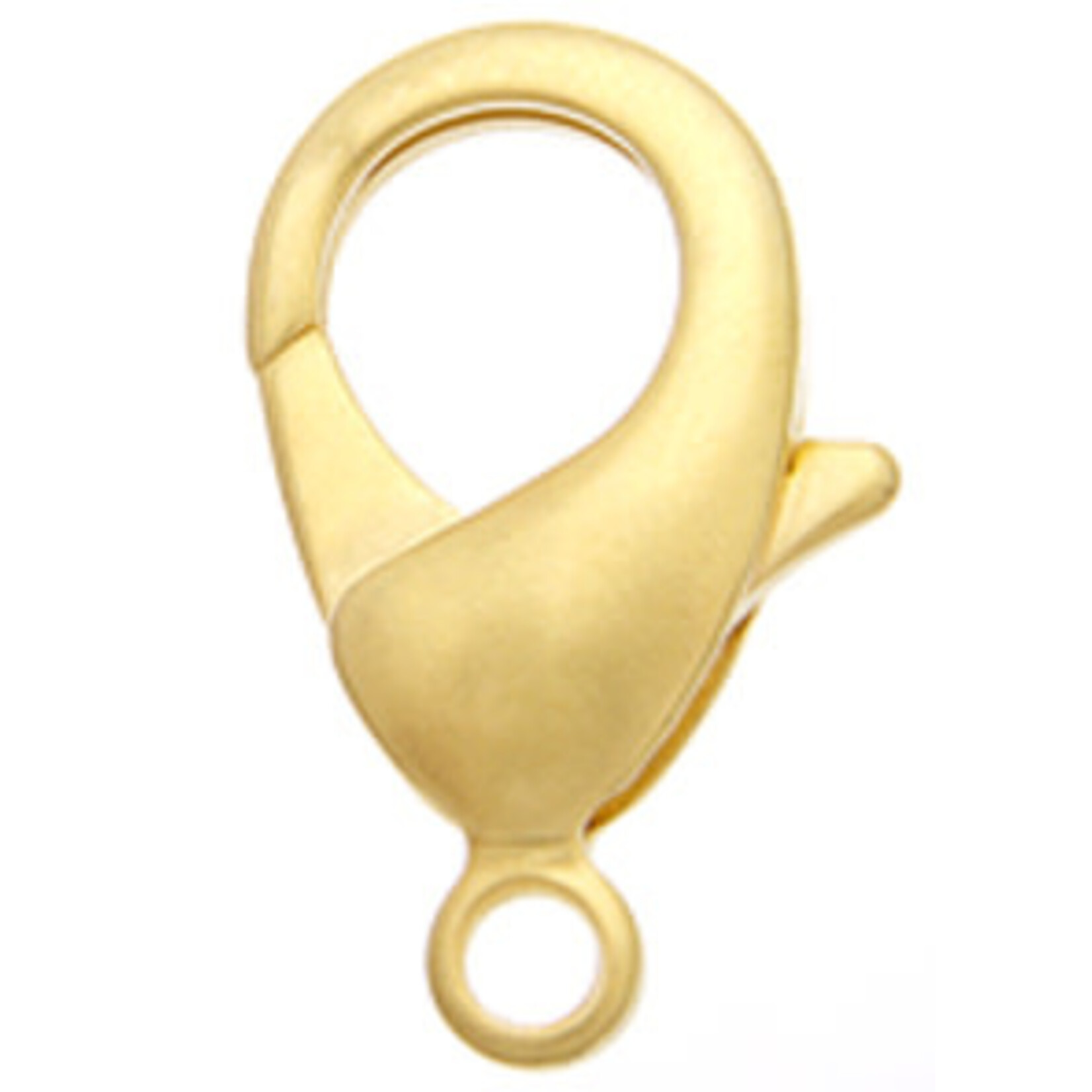 Lobster Clasp 12Mm Brass Nf/Lf - Matt Gold (50 Pieces)