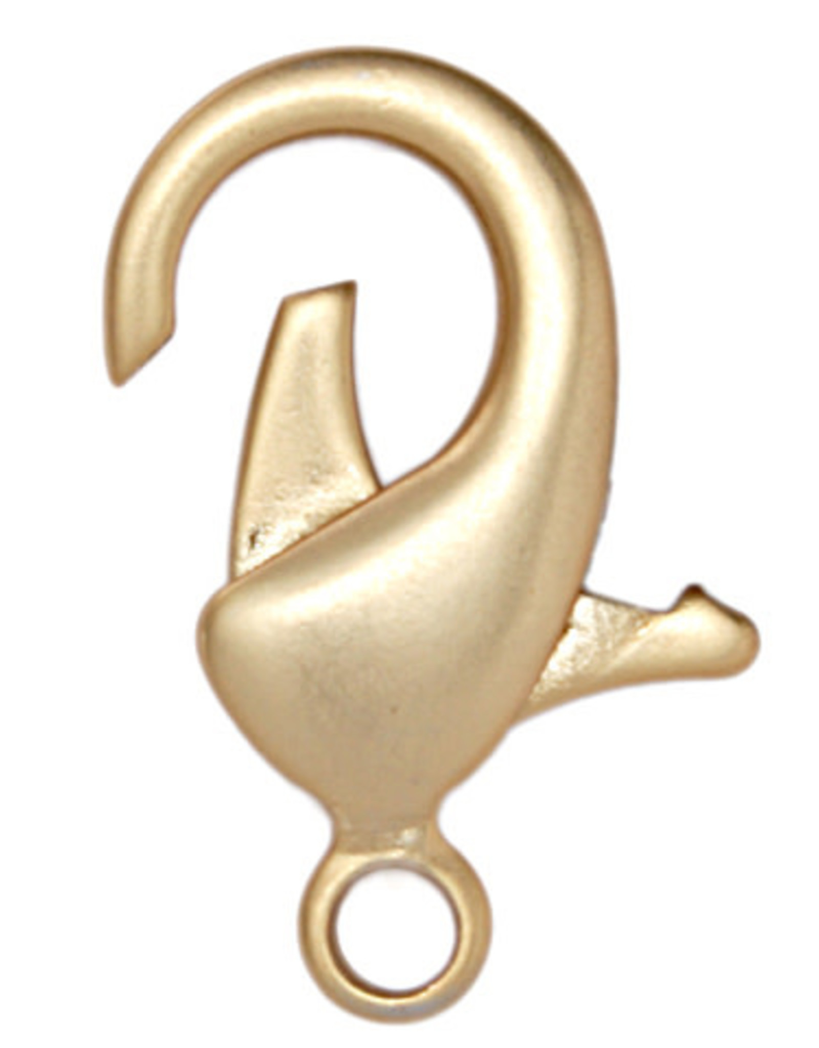 Lobster Clasp 12mm Brass NF/LF Matt Gold (50 pieces) Samaroo's Limited