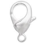 Lobster Clasp Silver Plated 10mm (6pcs)