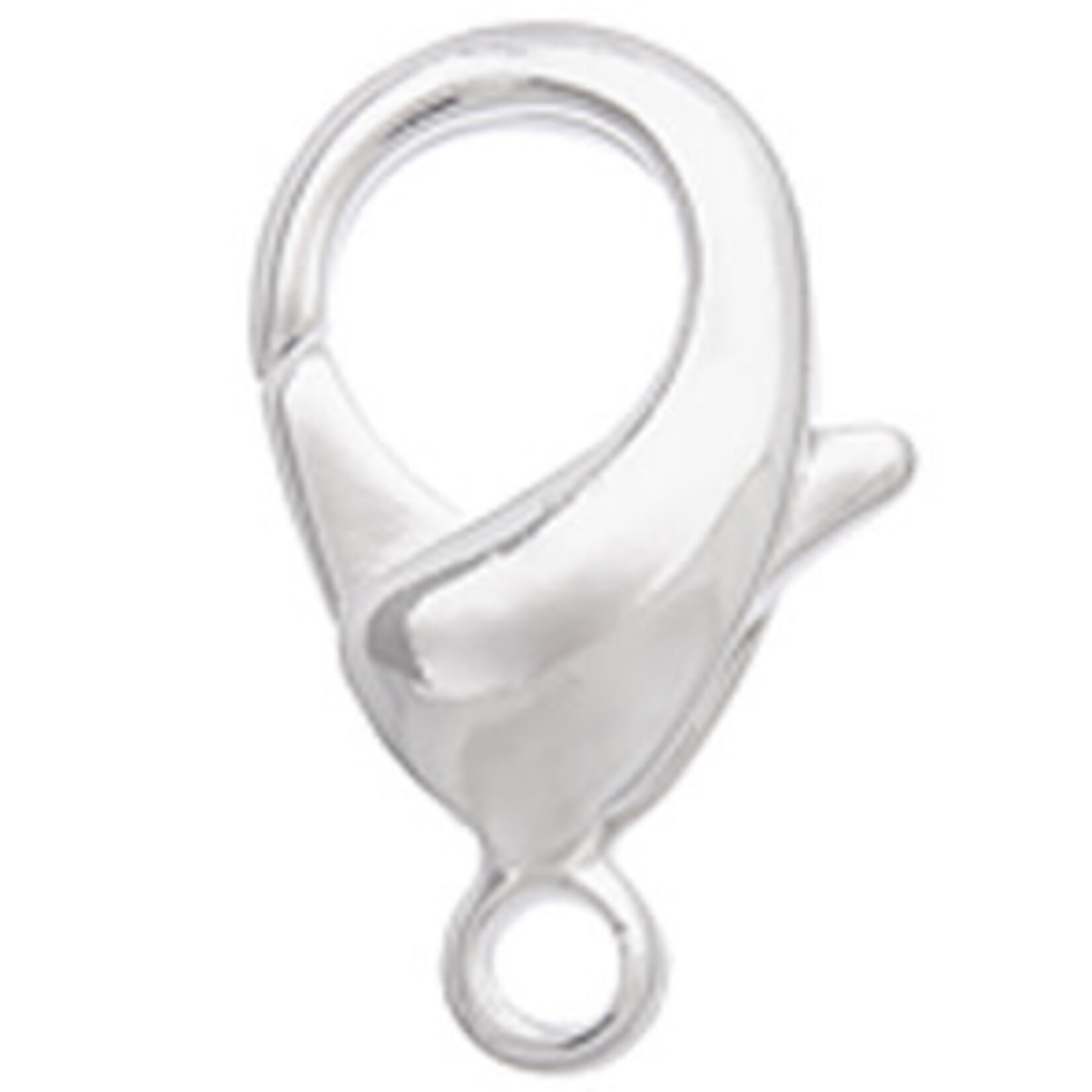 Lobster Clasp Silver Plated 10mm (6pcs)
