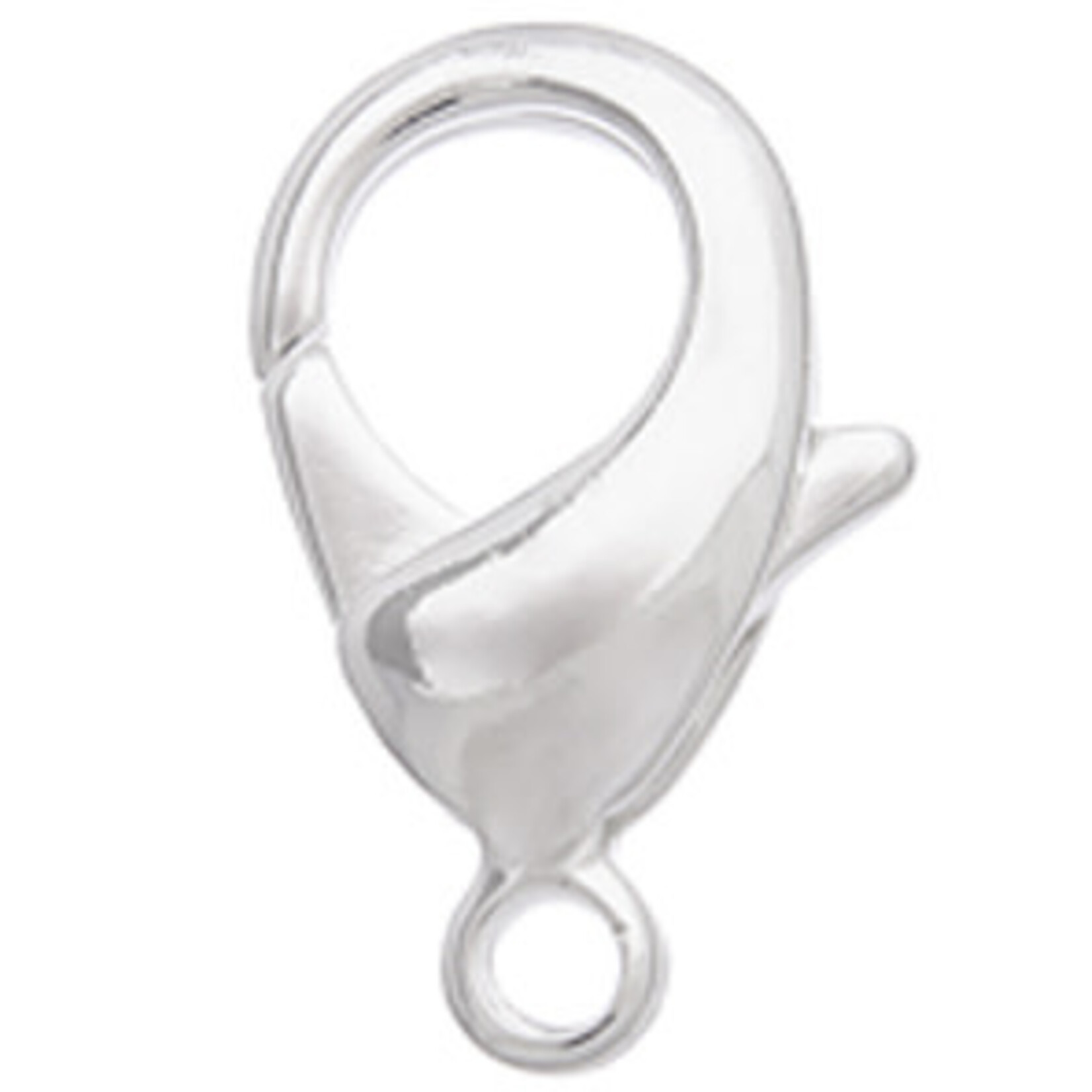 Lobster Clasp Silver 15mm (50 Pcs)