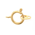 Spring Rings w/ Attachment Gold 7mm (10pieces)