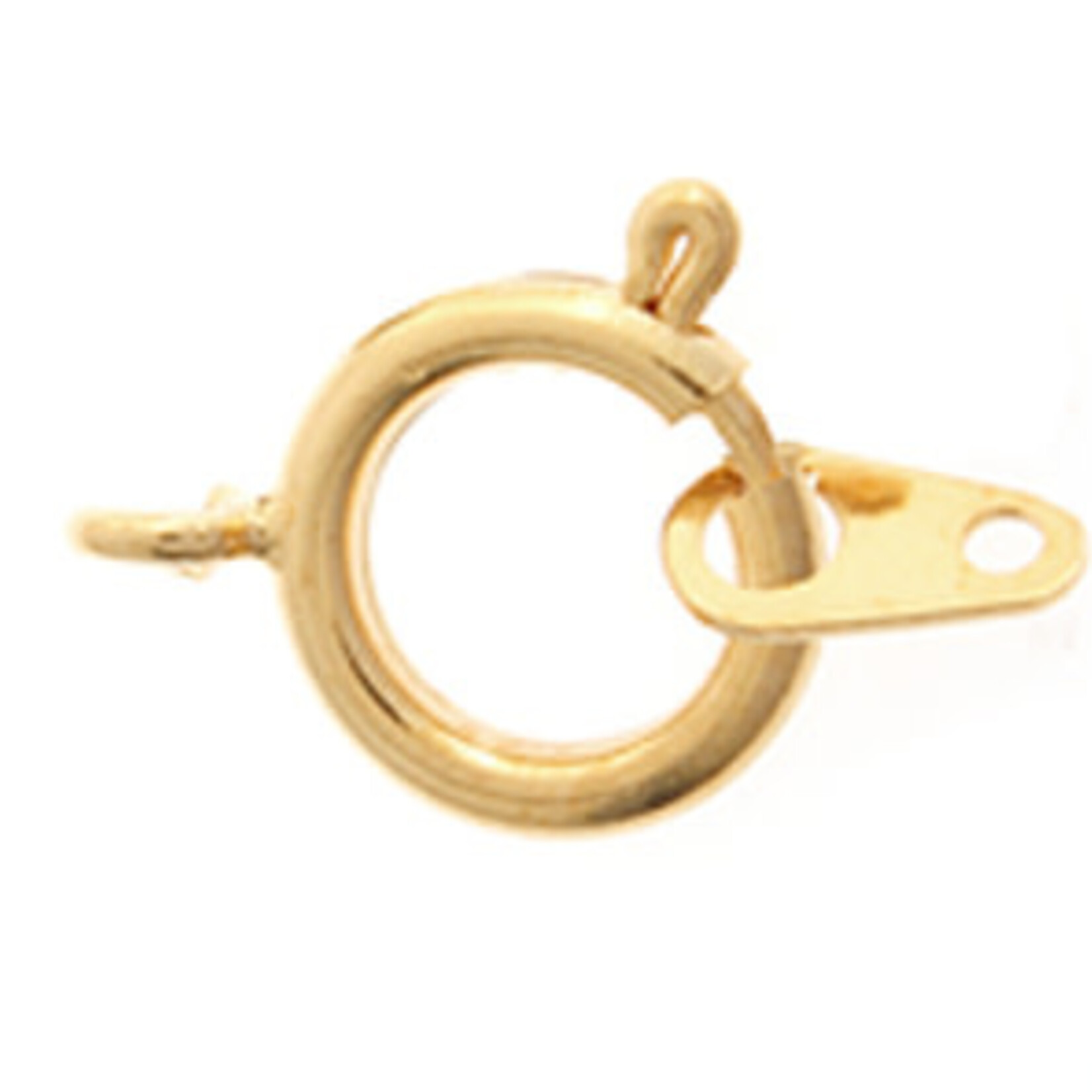 Spring Rings w/ Attachment Gold 7mm (10pieces)
