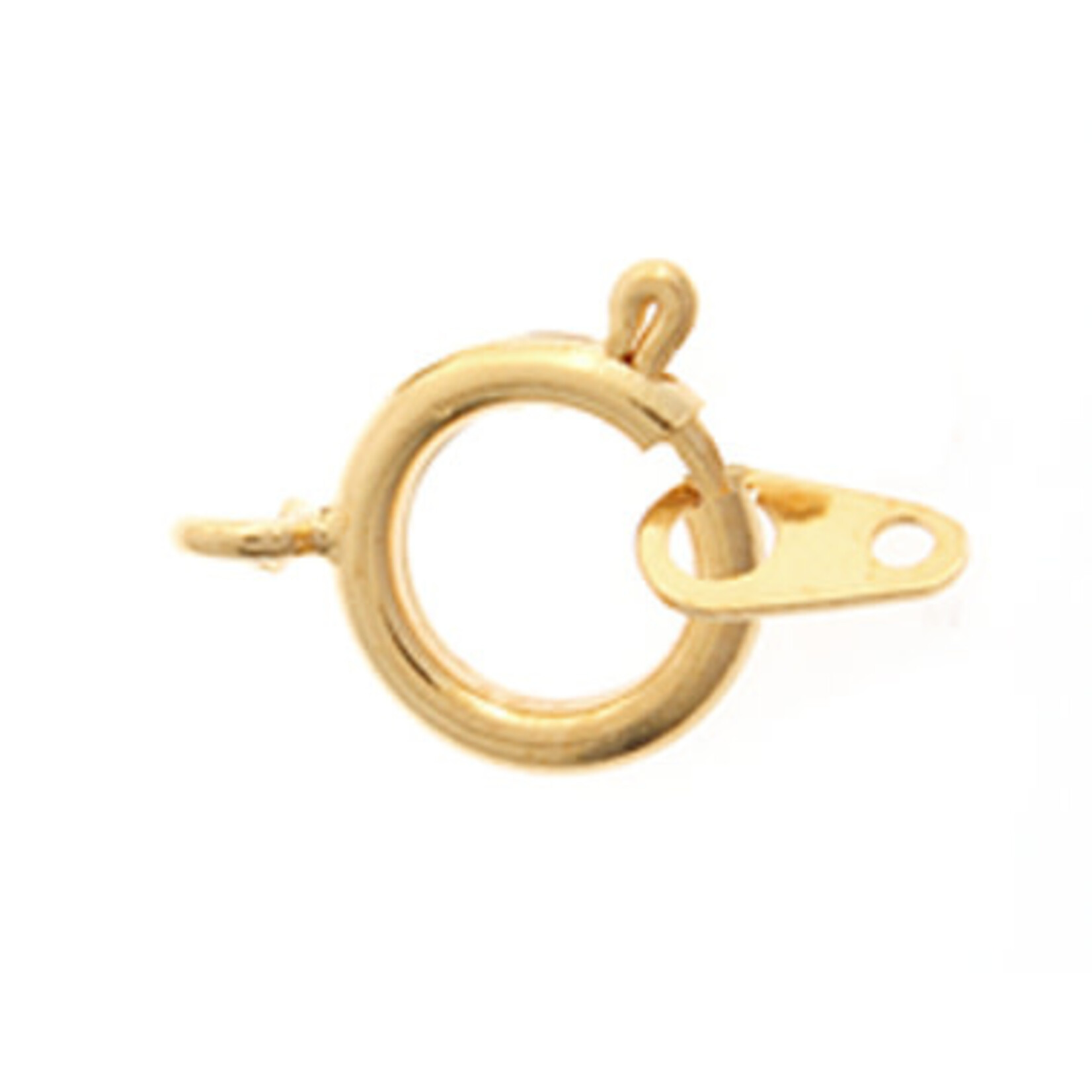 Spring Rings w/ Attachment Gold 7mm (10pieces)