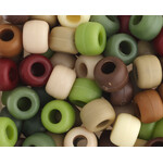Crowbeads 9mm (60pcs) Camouflage Multi-Color Opaque