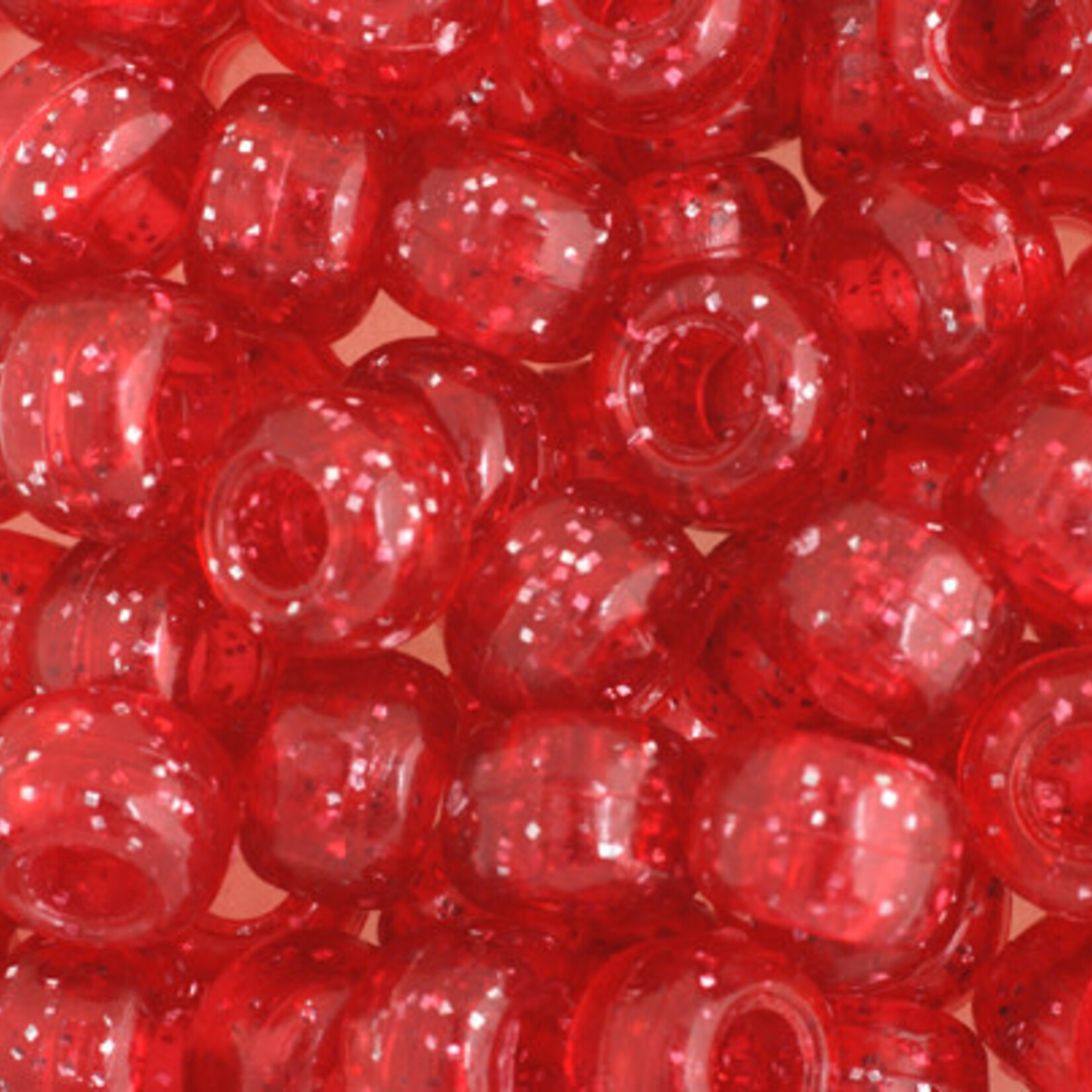 Crowbeads 9mm (60pcs) Crimson Sparkle