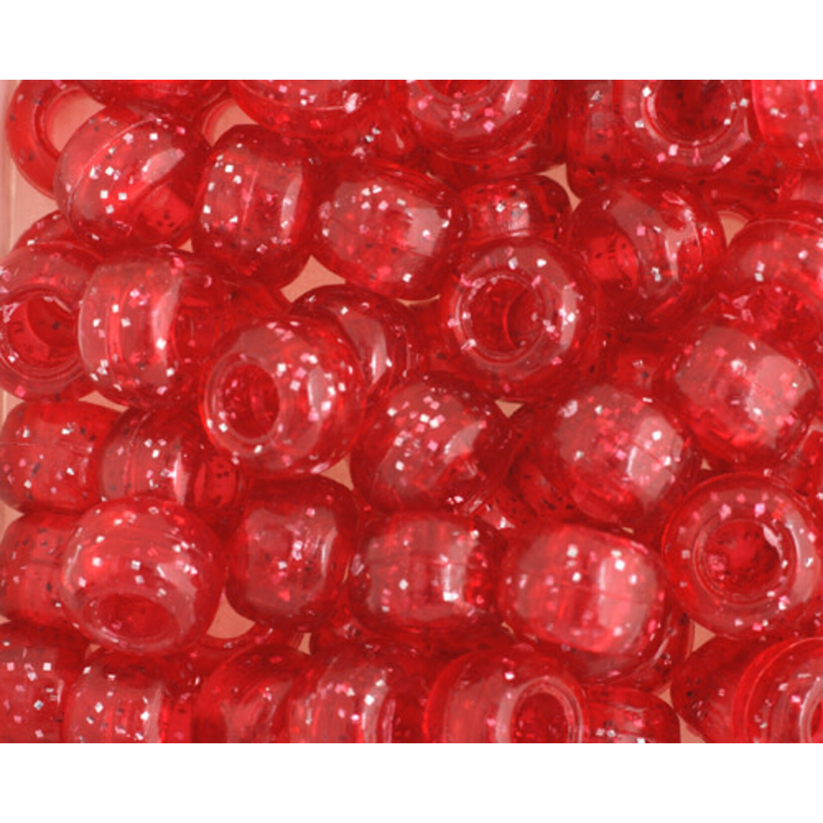 Crowbeads 9mm (60pcs) Crimson Sparkle