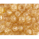 Crowbeads 9mm (60pcs) Gold Sparkle