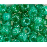 Crowbeads 9mm (60pcs) Emerald Sparkle