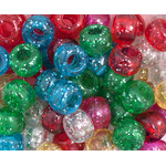 Crowbeads 9mm (60pcs) Multi-Color Sparkle