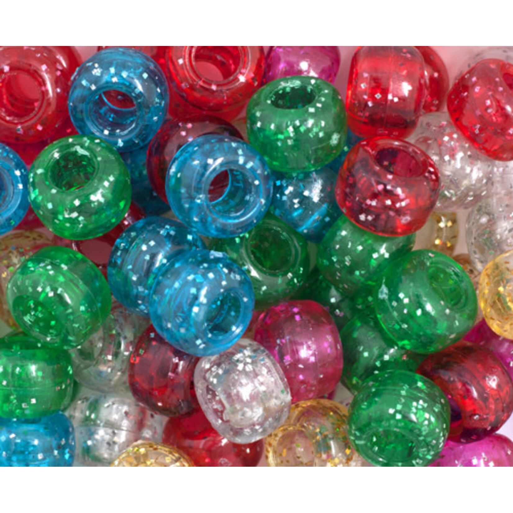 Crowbeads 9mm (60pcs) Multi-Color Sparkle