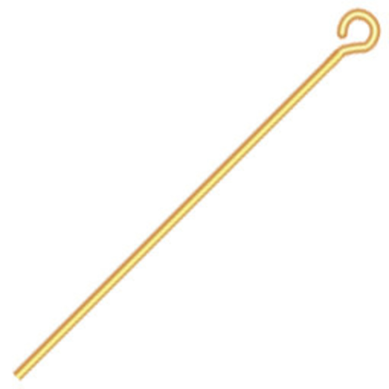 Eye Pins (12pcs) Gold 1 Inch 24ga(.020)