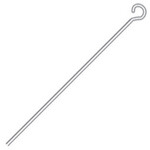 Eye Pins (12pcs) Silver 1 Inch 24ga(.020)