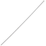 Head Pins (12 pcs) Rhodium 1.5 Inches  21ga (.028)