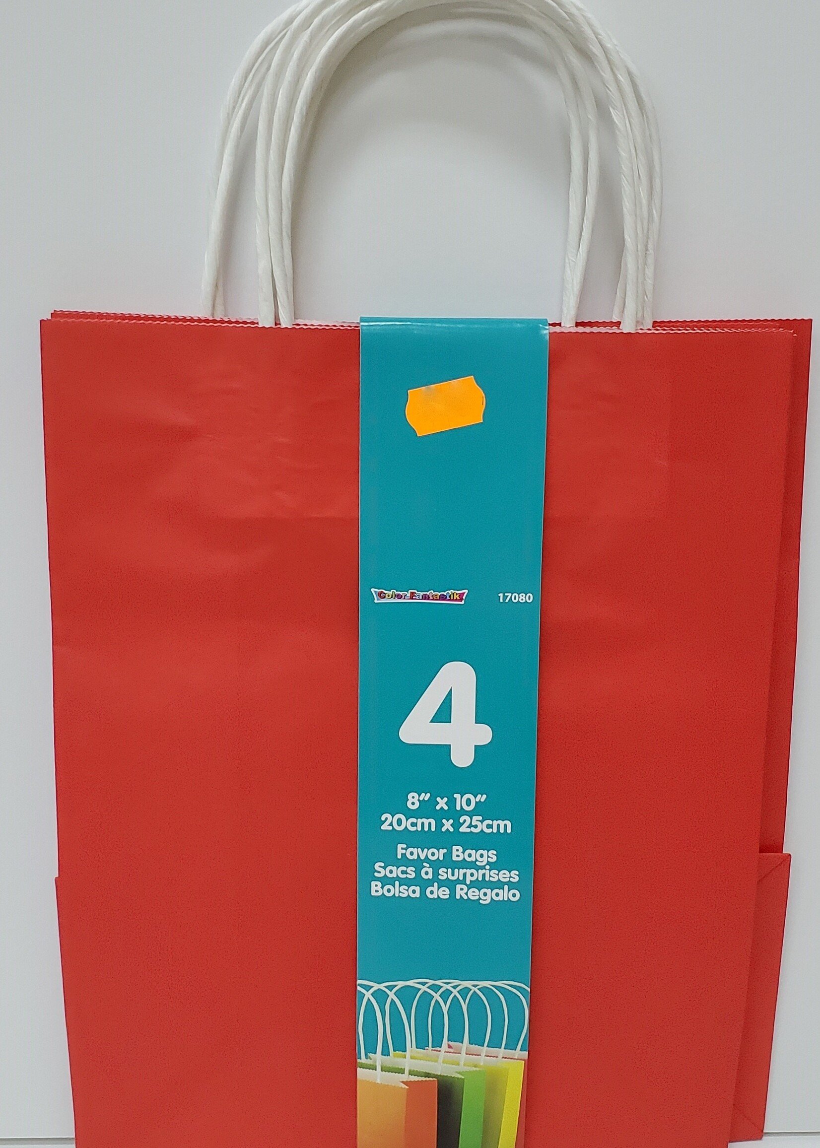 Kraft Favor Bags  4CT (8"x10")