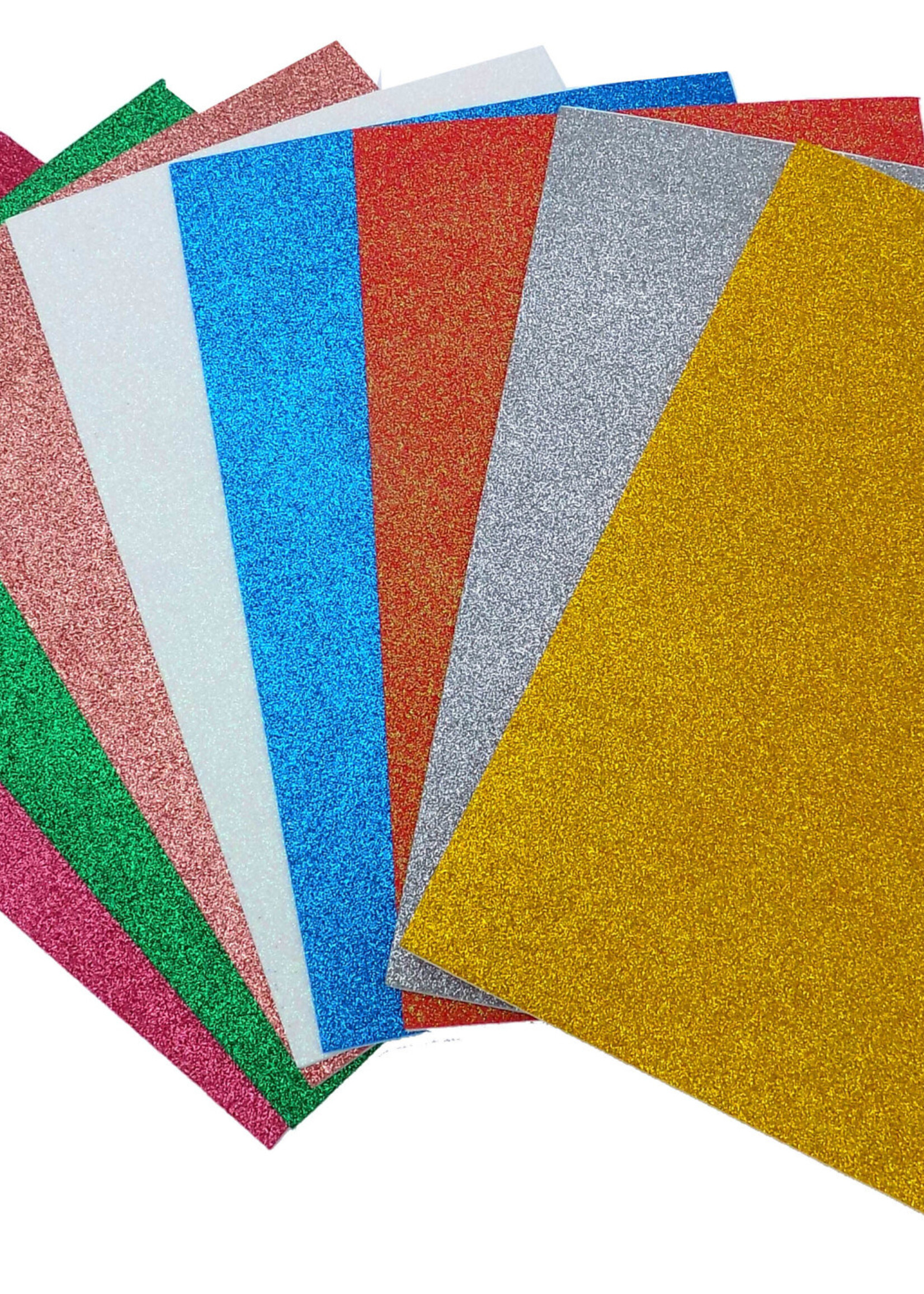 Glitter Eva w/ Adhesive Backing (5 pieces)