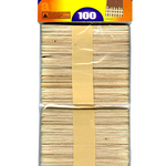 Craft Stick Wooden Natural 100pcs