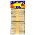Bazic Bazic Natural Craft Stick (100/Pk)