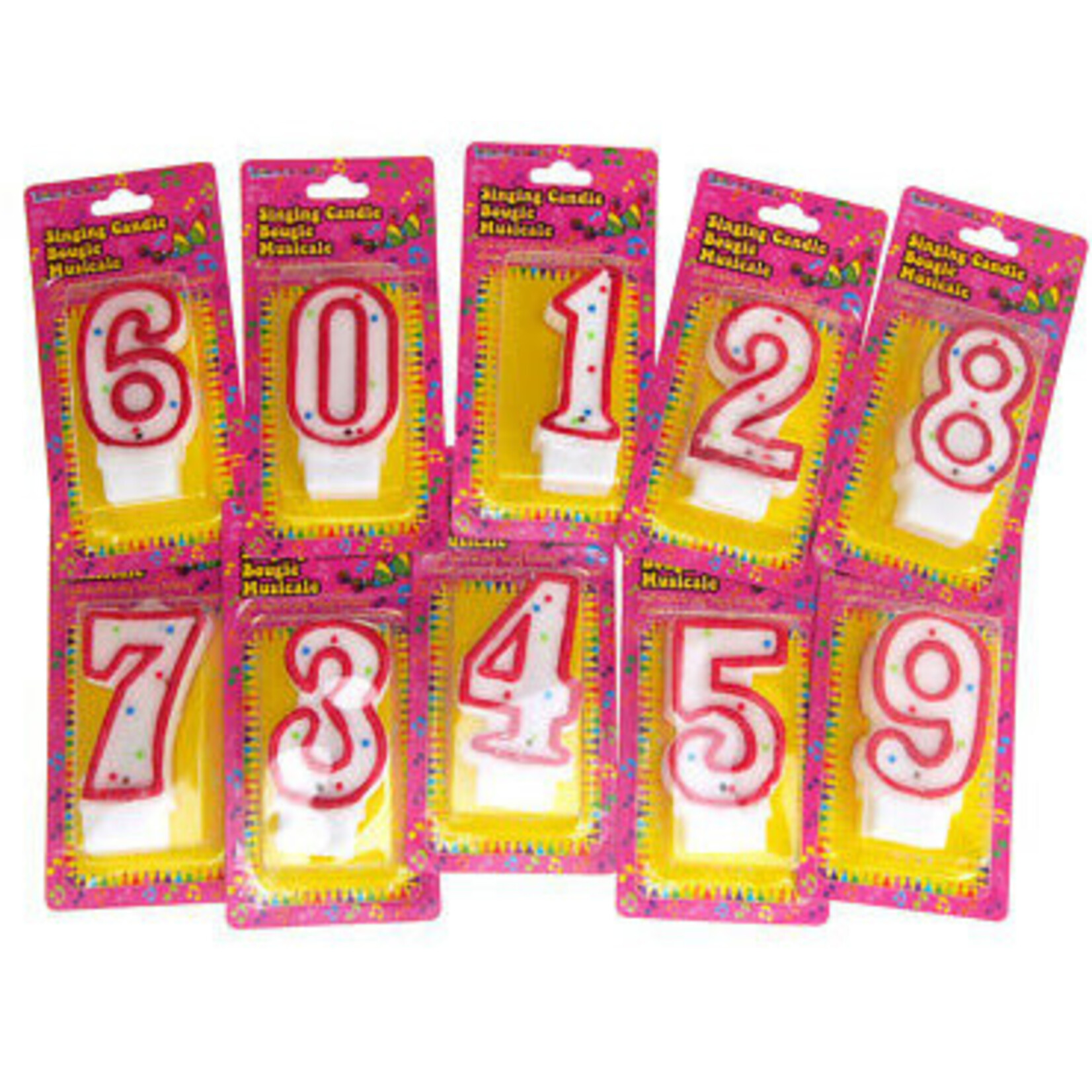 Musical Numeral Birthday Candle