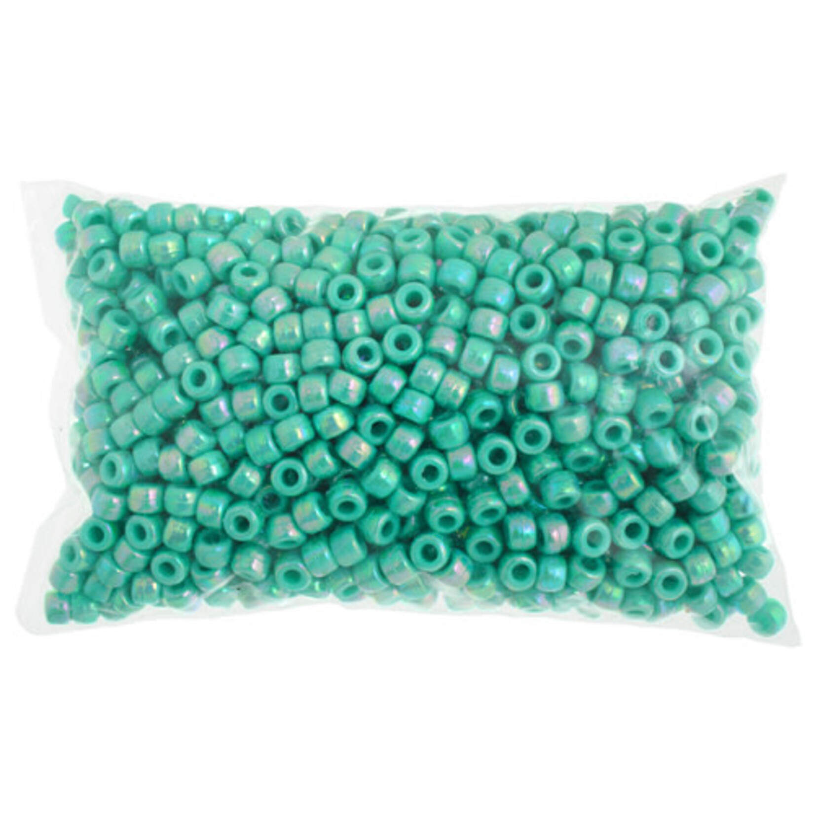 Crowbeads 9mm (1000pcs)  Light Turquoise Opaque AB