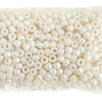 Crowbeads 9mm (1000pcs)  White Opaque AB