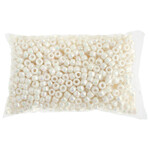 Crowbeads 9mm (1000pcs)  White Opaque AB