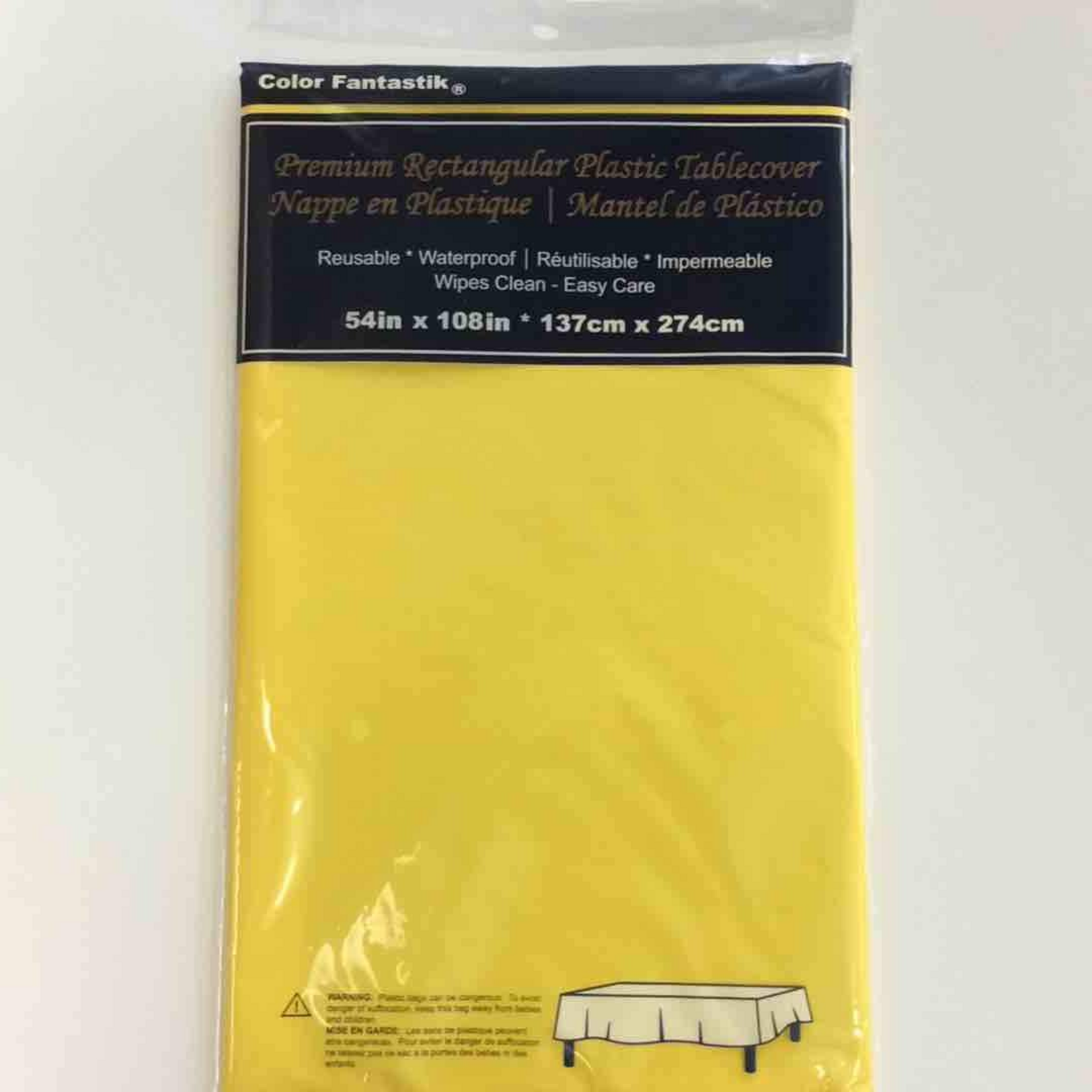 Vinyl Rectangle Tablecloth 54" x 108" -