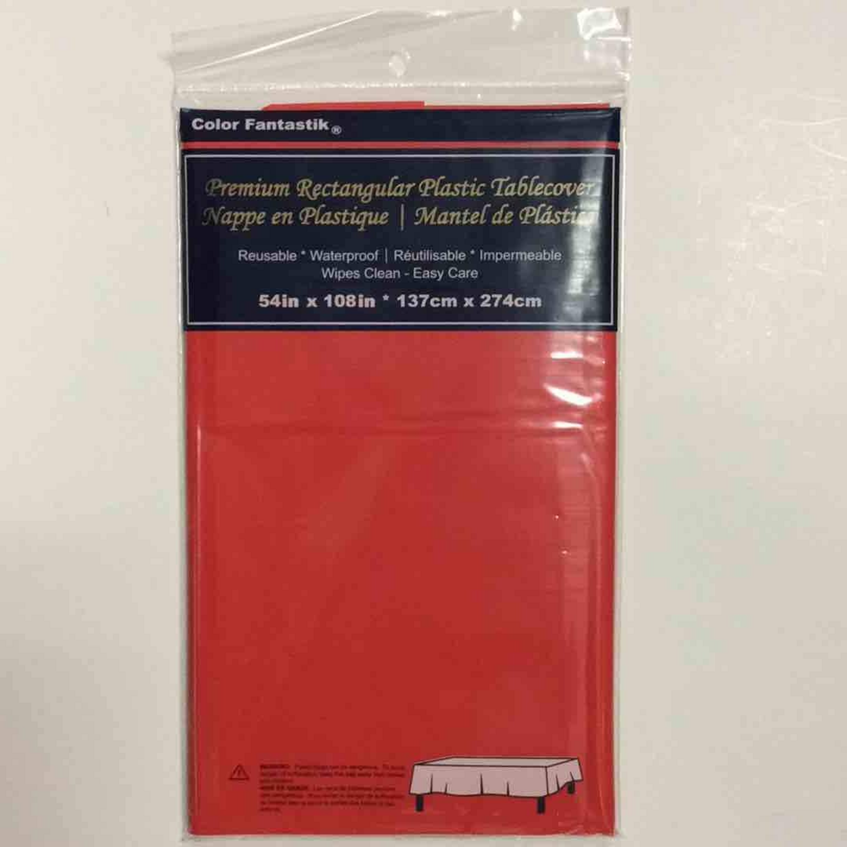 Vinyl Rectangle Tablecloth 54" x 108" -