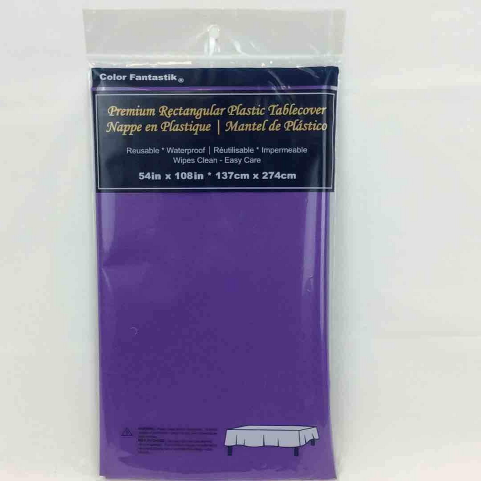 Vinyl Rectangle Tablecloth 54" x 108" -