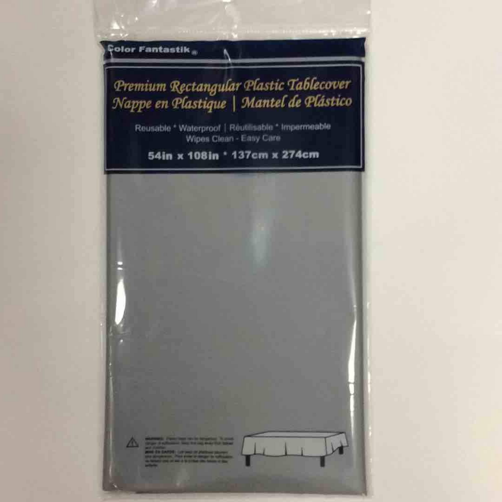 Vinyl Rectangle Tablecloth 54" x 108" -