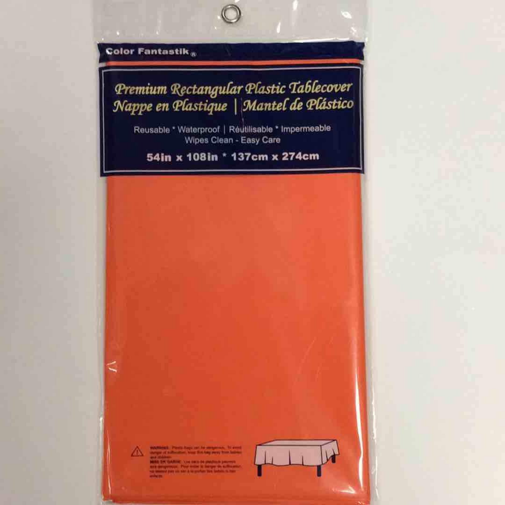 Vinyl Rectangle Tablecloth 54" x 108" -