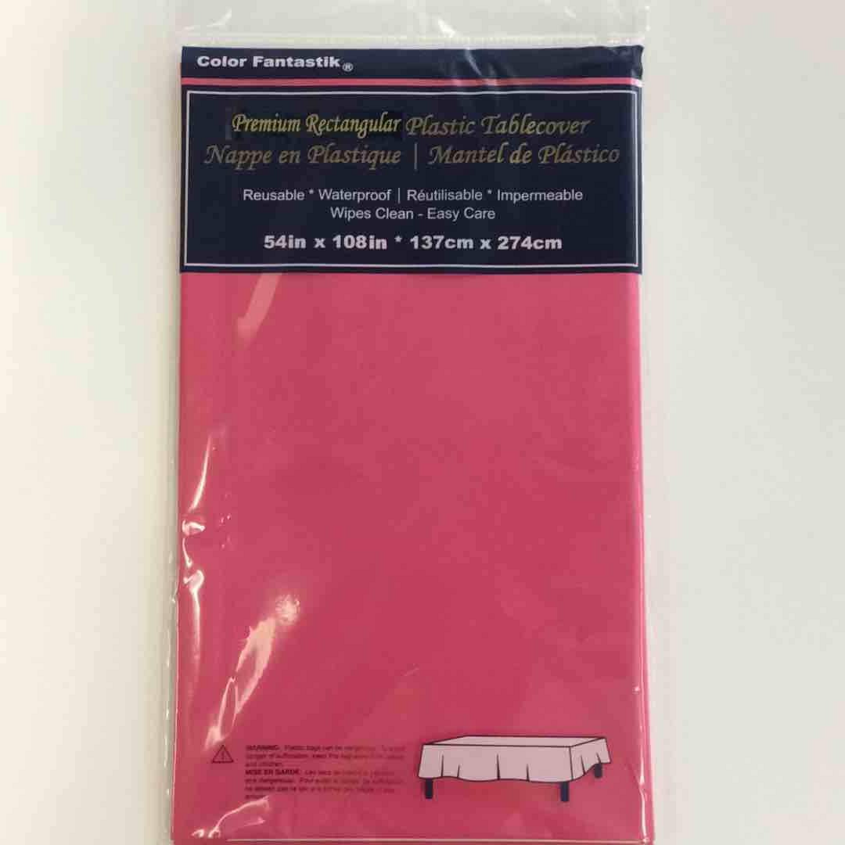 Vinyl Rectangle Tablecloth 54" x 108" -