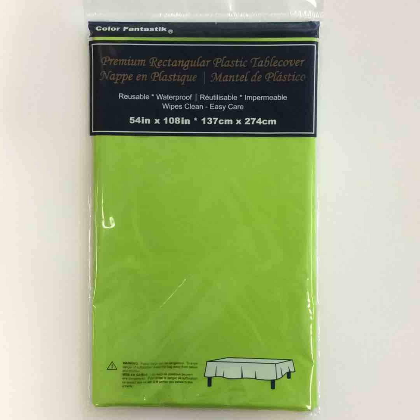 Vinyl Rectangle Tablecloth 54" x 108" -